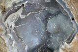 Crystal Filled Dugway Geode (Polished Half) #121730-1